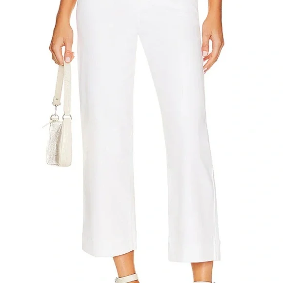 NWOT SPANX Stretch Twill Cropped Wide Leg Pants - Picture 4 of 9